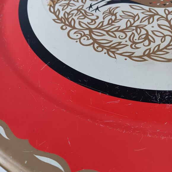 Rooster Serving Platter Tray Round Large 19" Inch Farmhouse Kitchen Decor Vtg - Picture 4 of 9